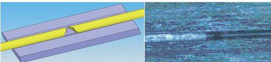 Two fiber endface on site made in mechanical splicing point
